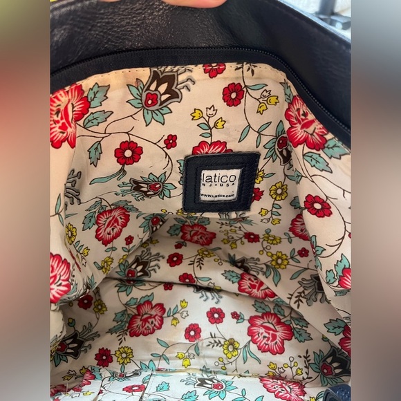 Latico Navy Leather Tote Bag - Picture 7 of 8